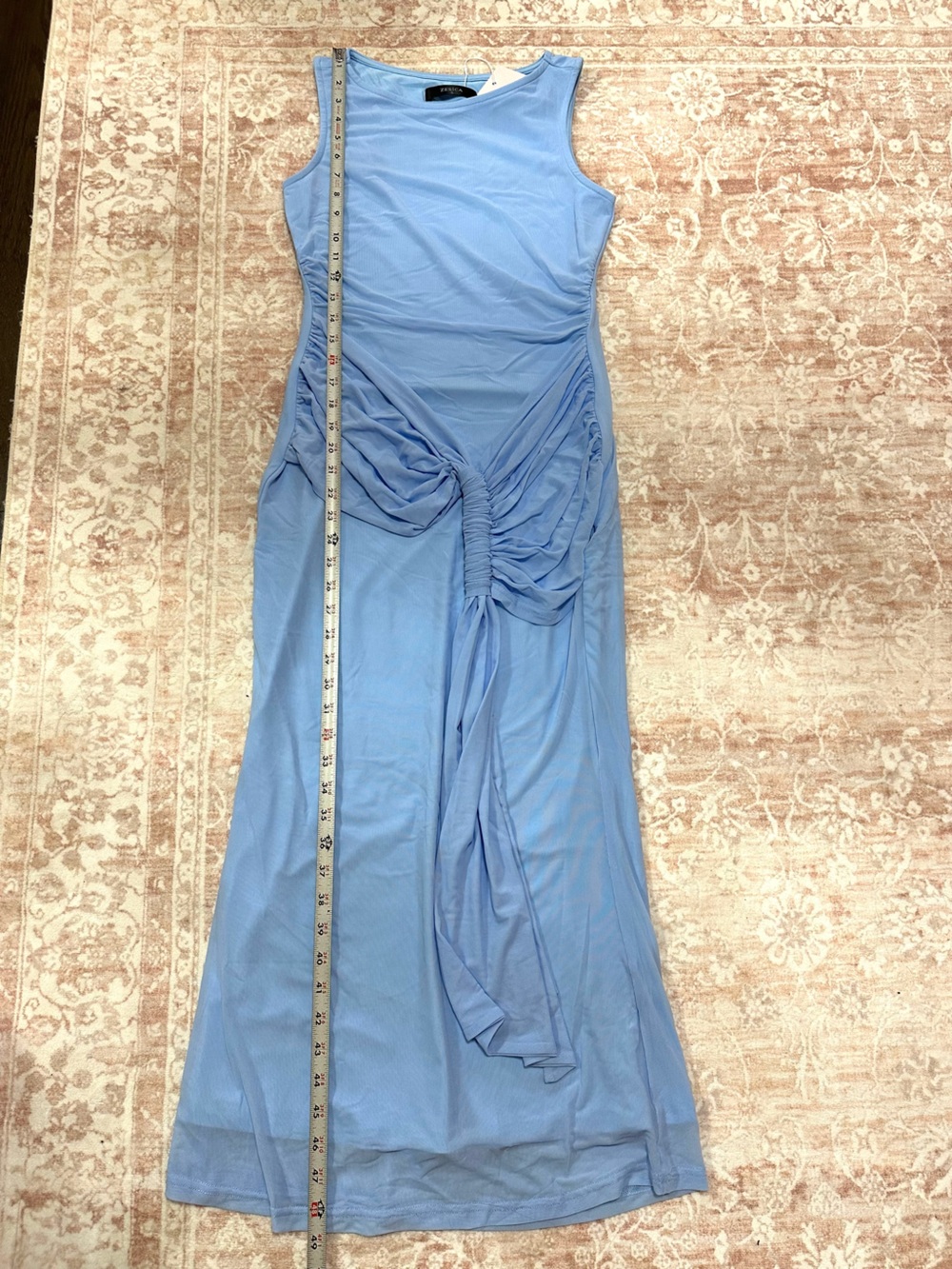 NWT 🩵 Twist Front Light Blue Dress - Picture 10 of 13